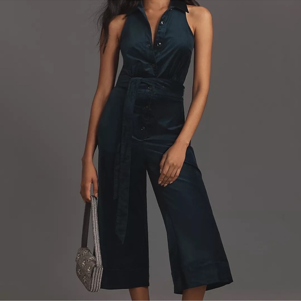 Maeve Velvet Crop Jumpsuit
Size 0